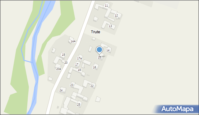 Trute, Trute, 15, mapa Trute