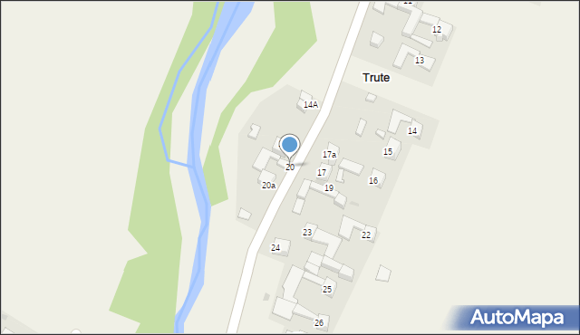 Trute, Trute, 20, mapa Trute