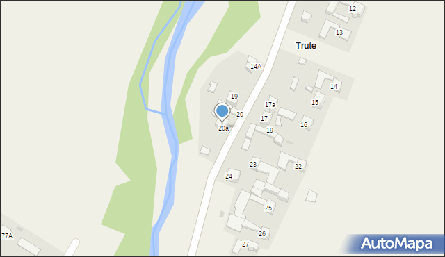 Trute, Trute, 20a, mapa Trute