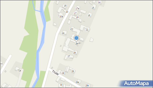Trute, Trute, 25, mapa Trute