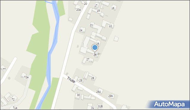 Trute, Trute, 26, mapa Trute