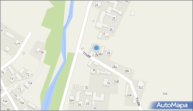 Trute, Trute, 29, mapa Trute