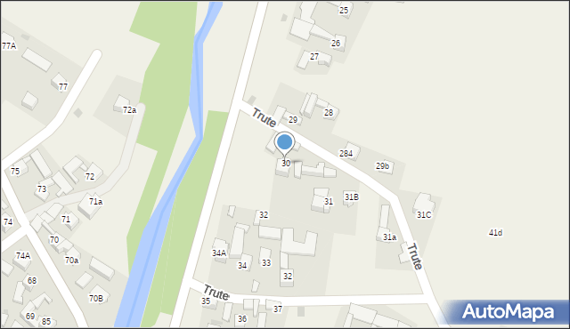 Trute, Trute, 30, mapa Trute