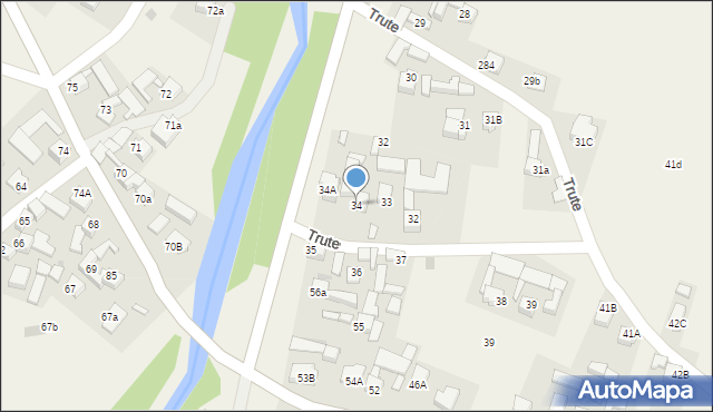 Trute, Trute, 34, mapa Trute