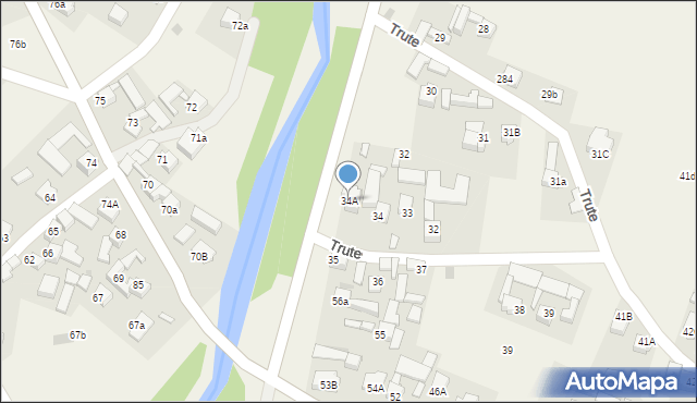 Trute, Trute, 34A, mapa Trute