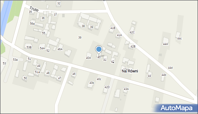Trute, Trute, 40, mapa Trute