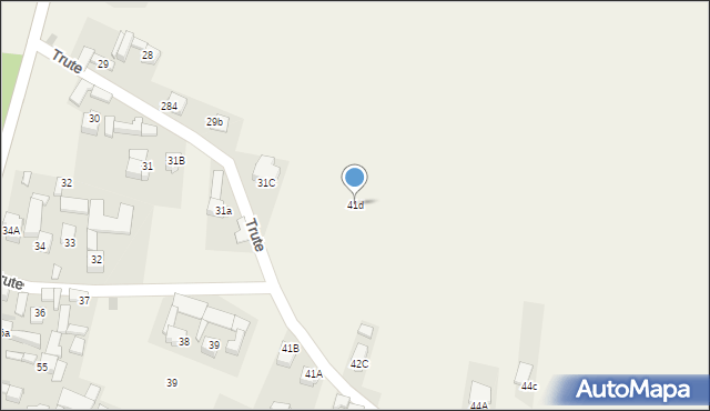 Trute, Trute, 41d, mapa Trute