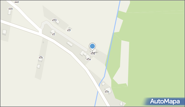 Trute, Trute, 45E, mapa Trute