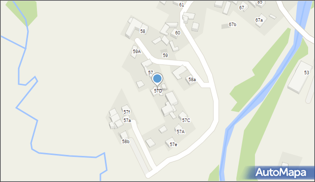 Trute, Trute, 57D, mapa Trute