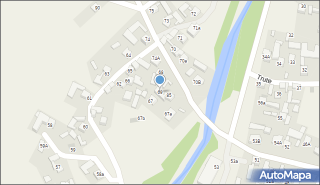 Trute, Trute, 69, mapa Trute