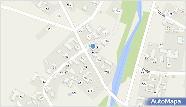 Trute, Trute, 70, mapa Trute