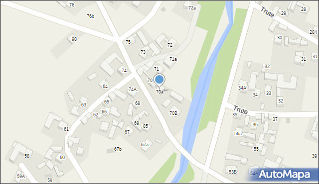 Trute, Trute, 70a, mapa Trute