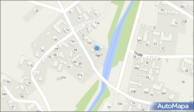 Trute, Trute, 70B, mapa Trute