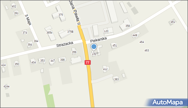 Tryńcza, Tryńcza, 131, mapa Tryńcza