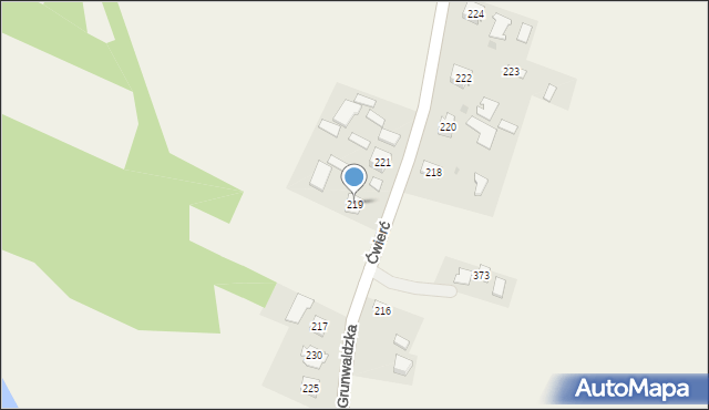 Tryńcza, Tryńcza, 219, mapa Tryńcza