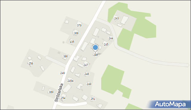 Tryńcza, Tryńcza, 246, mapa Tryńcza