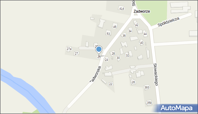 Tryńcza, Tryńcza, 25, mapa Tryńcza