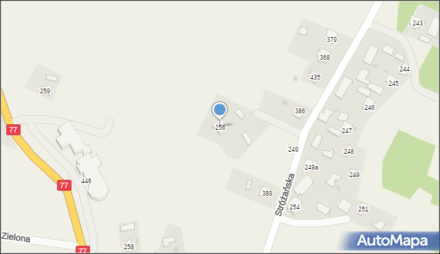 Tryńcza, Tryńcza, 256, mapa Tryńcza