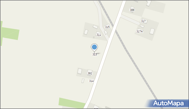 Tryńcza, Tryńcza, 313, mapa Tryńcza