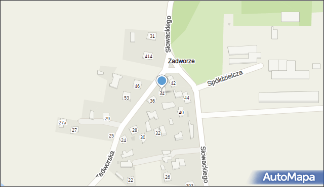 Tryńcza, Tryńcza, 34, mapa Tryńcza