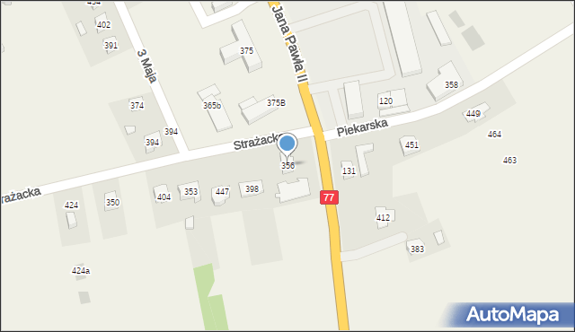 Tryńcza, Tryńcza, 356, mapa Tryńcza