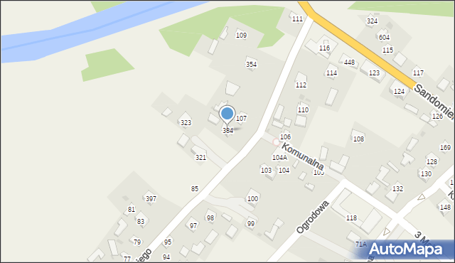 Tryńcza, Tryńcza, 384, mapa Tryńcza