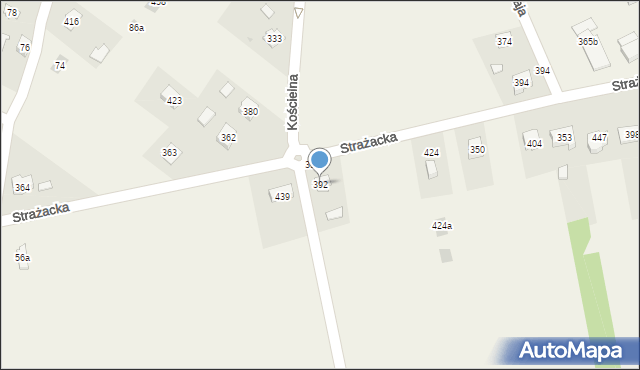 Tryńcza, Tryńcza, 392, mapa Tryńcza