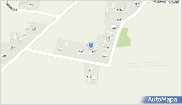 Tryńcza, Tryńcza, 413, mapa Tryńcza