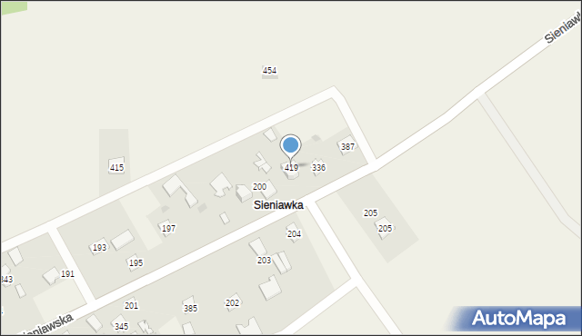 Tryńcza, Tryńcza, 419, mapa Tryńcza