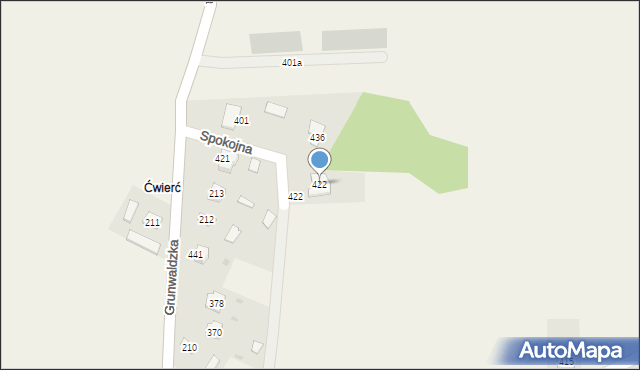 Tryńcza, Tryńcza, 422, mapa Tryńcza