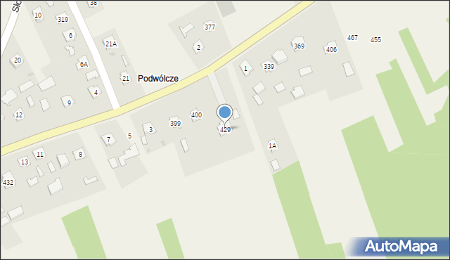 Tryńcza, Tryńcza, 429, mapa Tryńcza