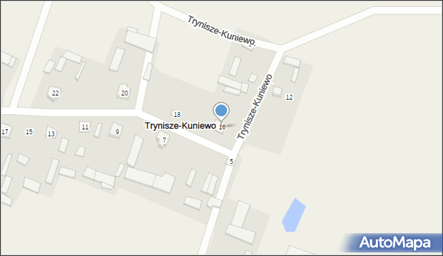Trynisze-Kuniewo, Trynisze-Kuniewo, 16, mapa Trynisze-Kuniewo