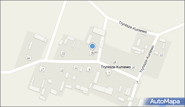 Trynisze-Kuniewo, Trynisze-Kuniewo, 20, mapa Trynisze-Kuniewo