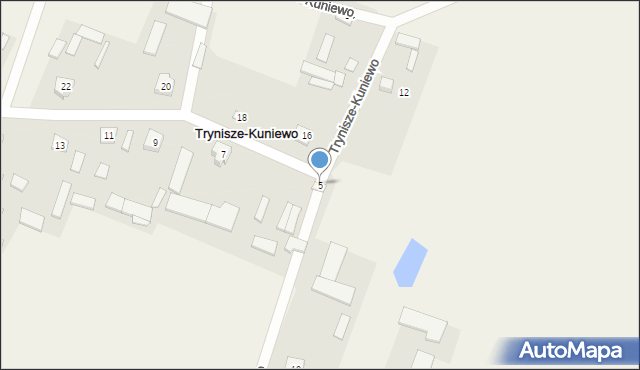 Trynisze-Kuniewo, Trynisze-Kuniewo, 5, mapa Trynisze-Kuniewo