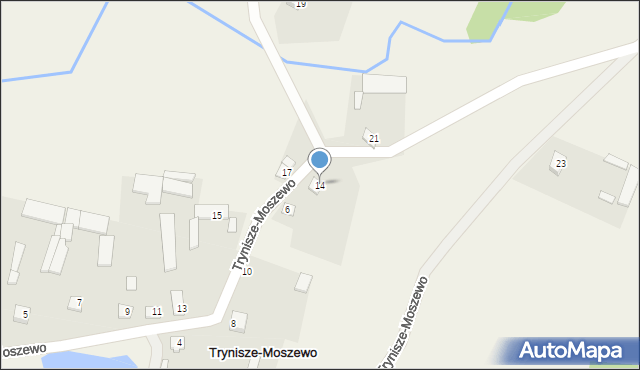 Trynisze-Moszewo, Trynisze-Moszewo, 14, mapa Trynisze-Moszewo