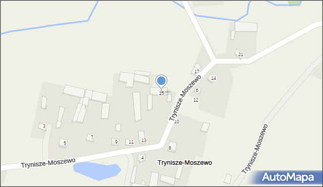 Trynisze-Moszewo, Trynisze-Moszewo, 15, mapa Trynisze-Moszewo