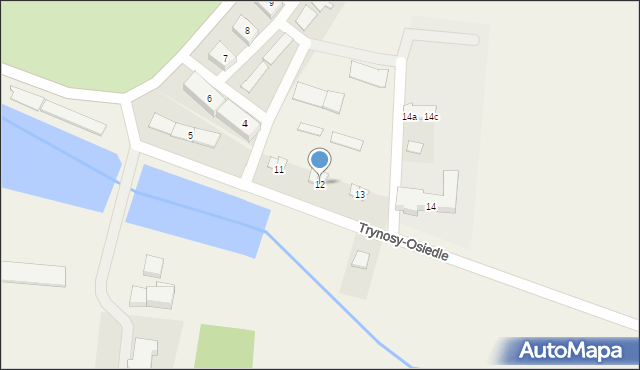 Trynosy-Osiedle, Trynosy-Osiedle, 12, mapa Trynosy-Osiedle