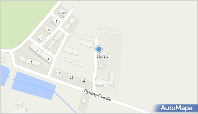 Trynosy-Osiedle, Trynosy-Osiedle, 14a, mapa Trynosy-Osiedle