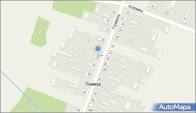 Trywieża, Trywieża, 21, mapa Trywieża