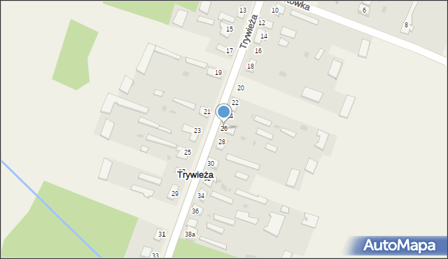 Trywieża, Trywieża, 26, mapa Trywieża