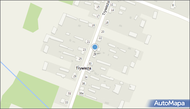 Trywieża, Trywieża, 28, mapa Trywieża