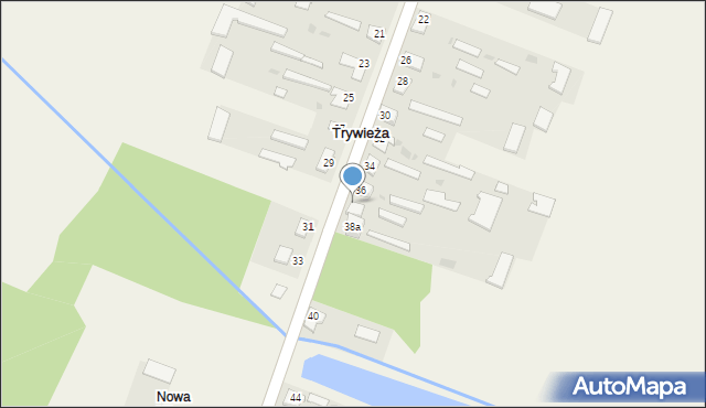 Trywieża, Trywieża, 38, mapa Trywieża