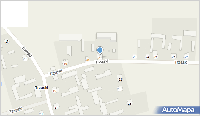 Trzaski, Trzaski, 21, mapa Trzaski