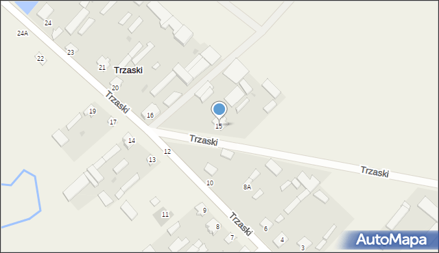 Trzaski, Trzaski, 15, mapa Trzaski