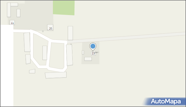 Trzaski, Trzaski, 13, mapa Trzaski