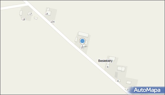 Trzaskowice, Trzaskowice, 10, mapa Trzaskowice