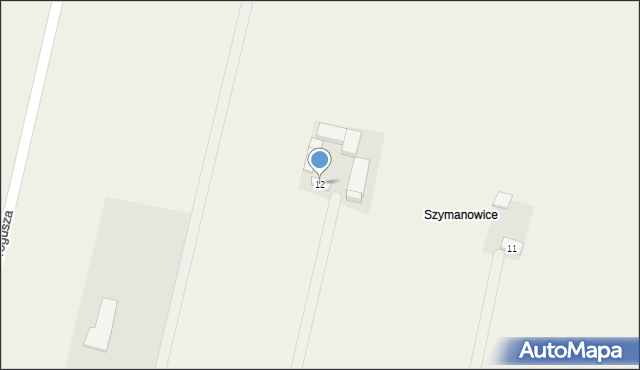 Trzaskowice, Trzaskowice, 12, mapa Trzaskowice