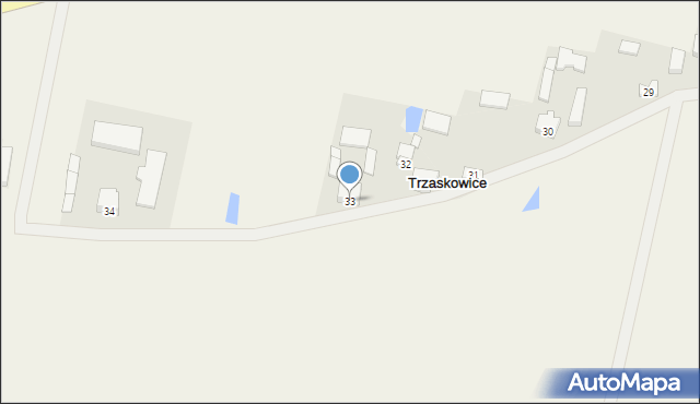 Trzaskowice, Trzaskowice, 33, mapa Trzaskowice
