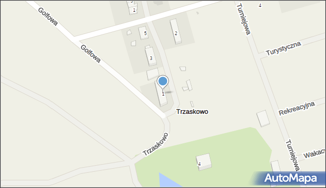 Trzaskowo, Trzaskowo, 1, mapa Trzaskowo