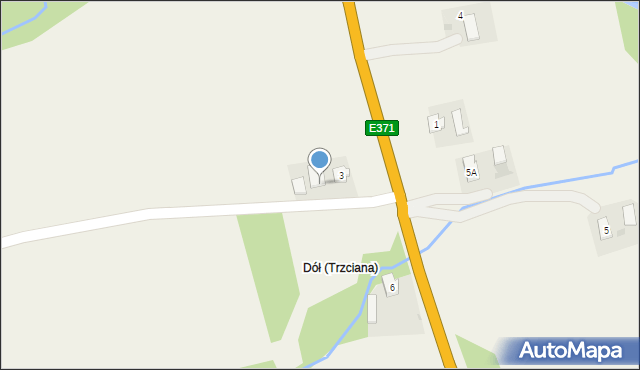 Trzciana, Trzciana, 3a, mapa Trzciana
